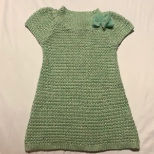 4/$10 Cherokee mint green crochet type dress